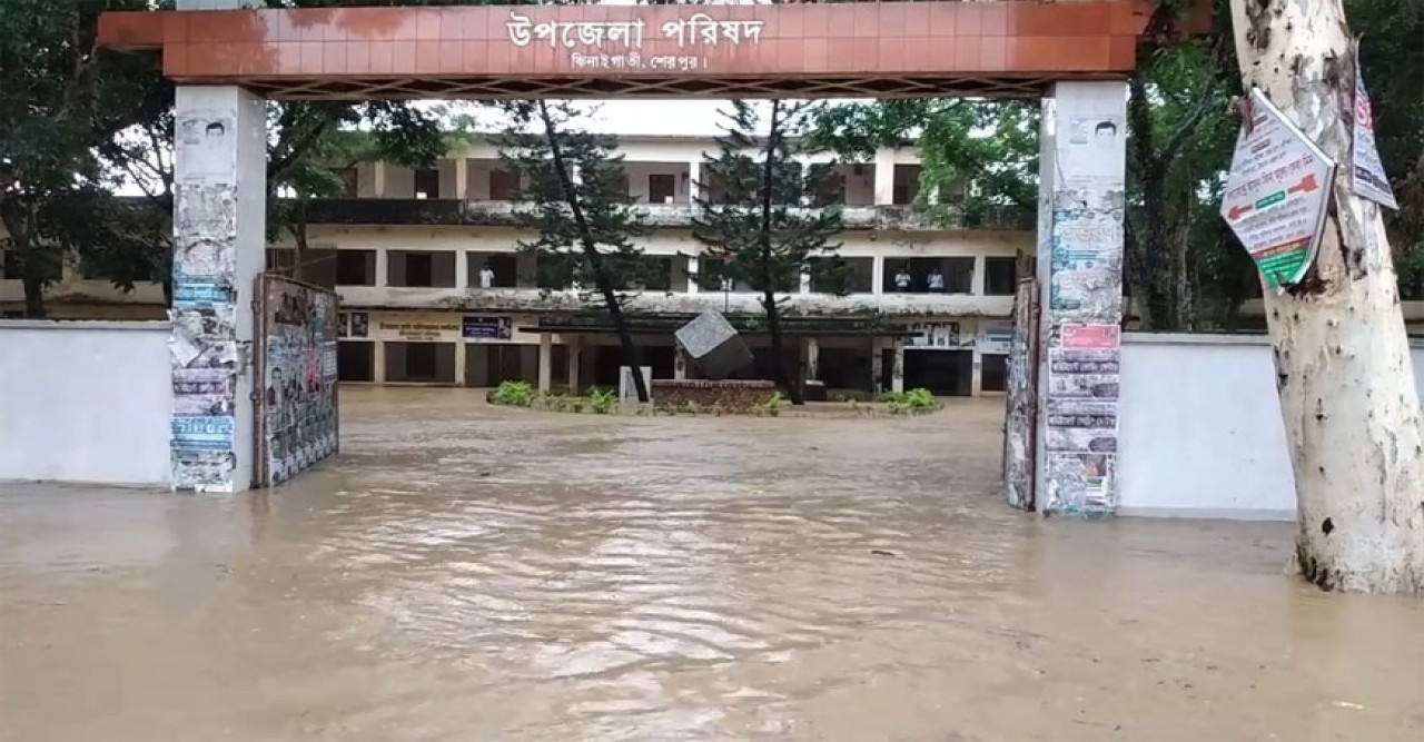 শেরপুরে বর্ষণ ও পাহাড়ী ঢলে ঝিনাইগাতীর ২ ইউনিয়নের দশ গ্রামের নিম্নাঞ্চল প্লাবিত